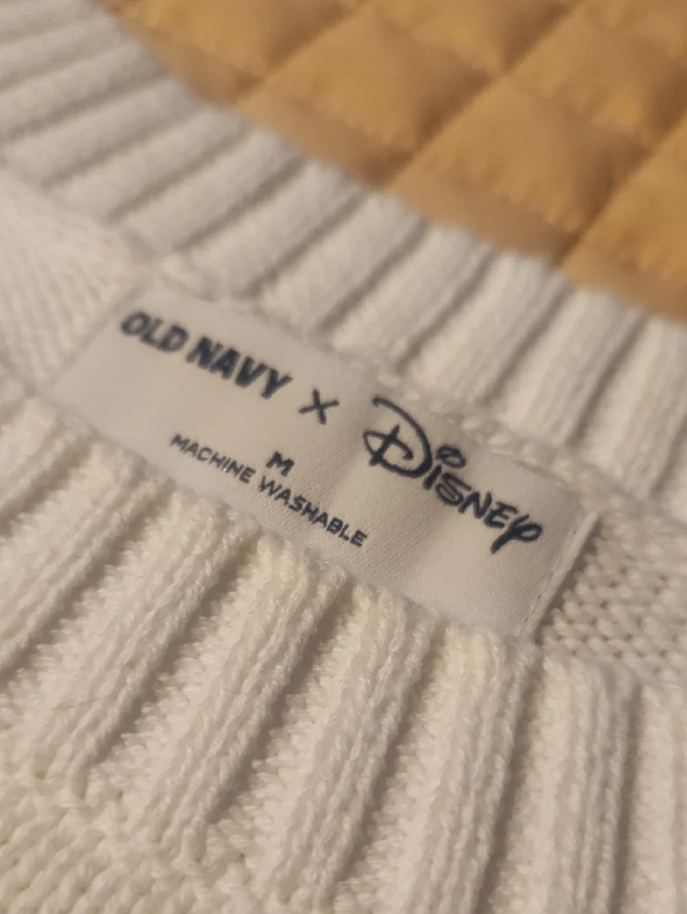 Disney White Crewneck Sweater with Patriotic Mickey Appliqué - Picture 3 of 7
